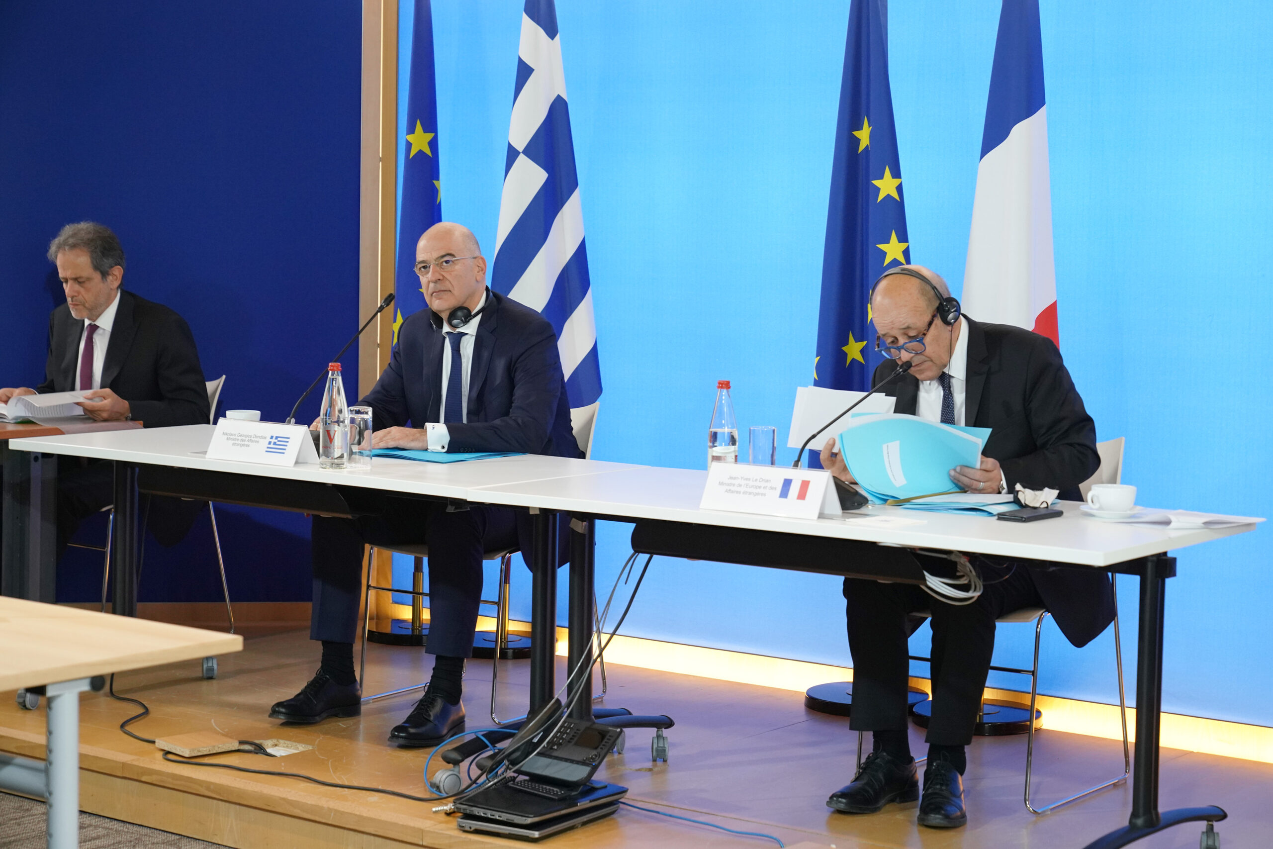Επίσκεψη του Υπουργού Εξωτερικών, Νίκου Δένδια, στη Γαλλία και συμμετοχή του στο Συμβούλιο Εξωτερικών Υποθέσεων (ΣΕΥ) της ΕΕ (Παρίσι, 15.06.2020)