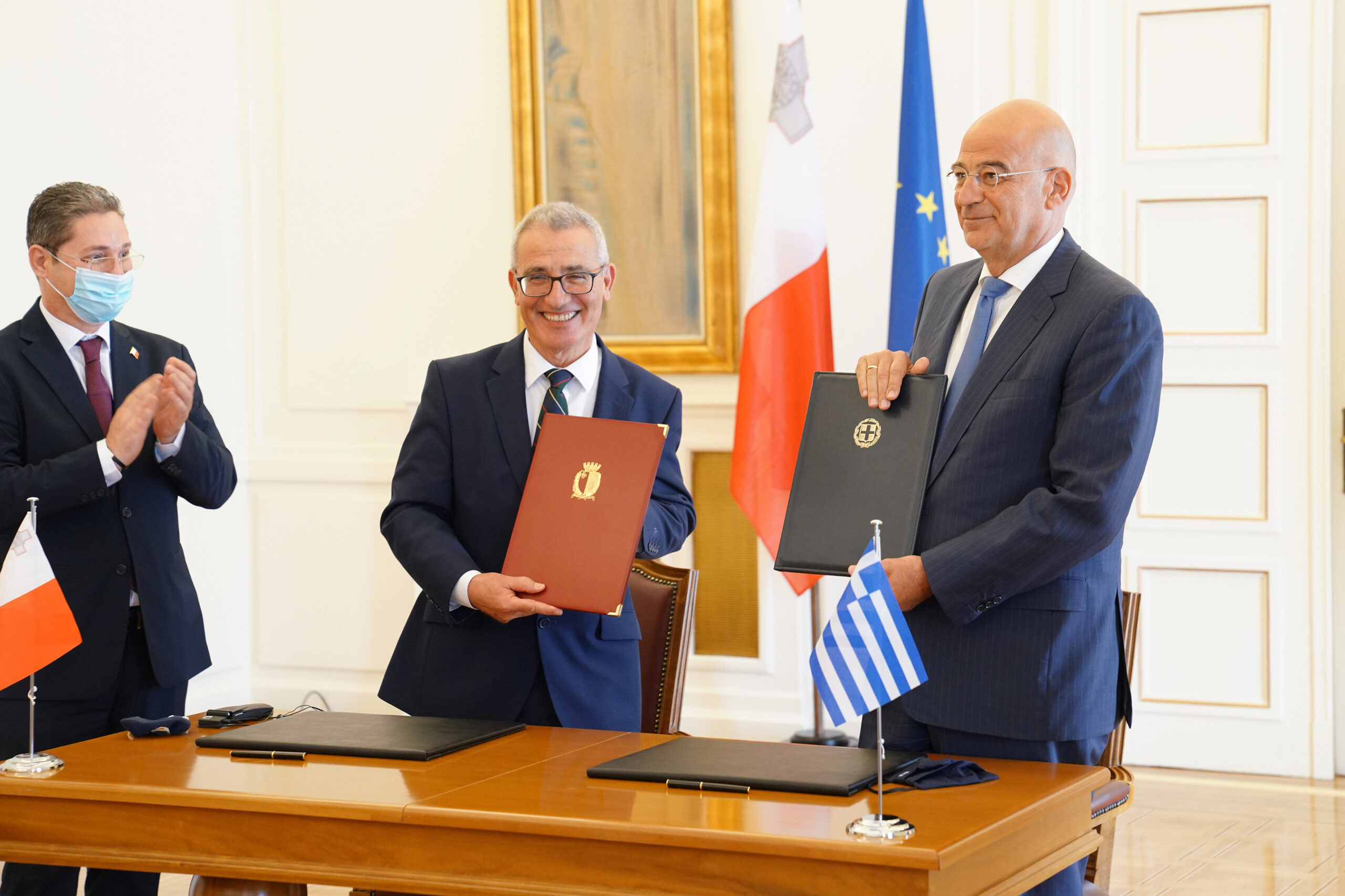 Συνάντηση Υπουργού Εξωτερικών, Νίκου Δένδια, με τον Υπουργό Εξωτερικών της Μάλτας, Evarist Bartolo (Αθήνα, 07.09.2020)