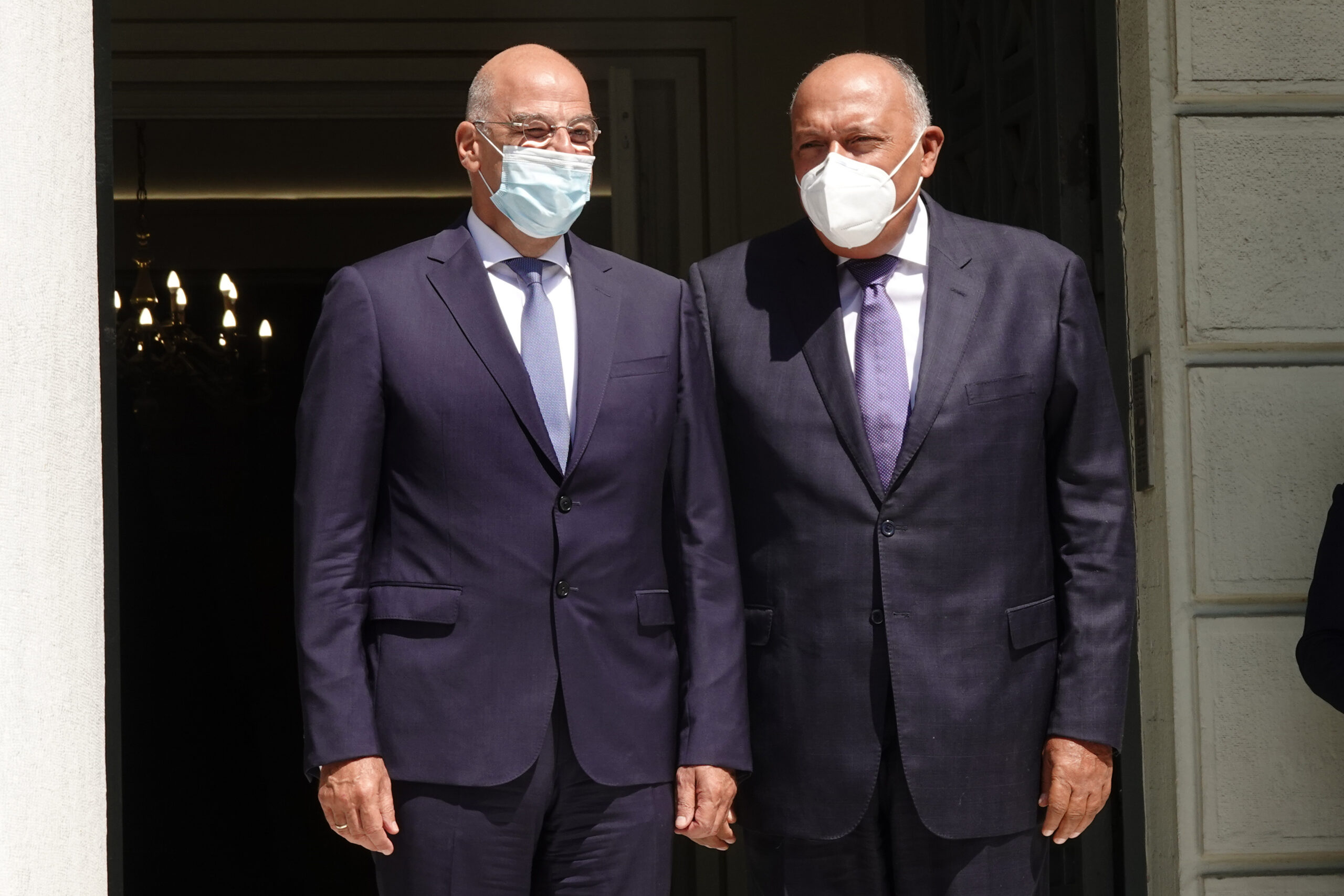 Συνάντηση του Υπουργού Εξωτερικών, κ. Νίκου Δένδια, με τον Υπουργό Εξωτερικών της Αιγύπτου, κ. Sameh Shoukry  (Αθήνα, 15.09.2020)