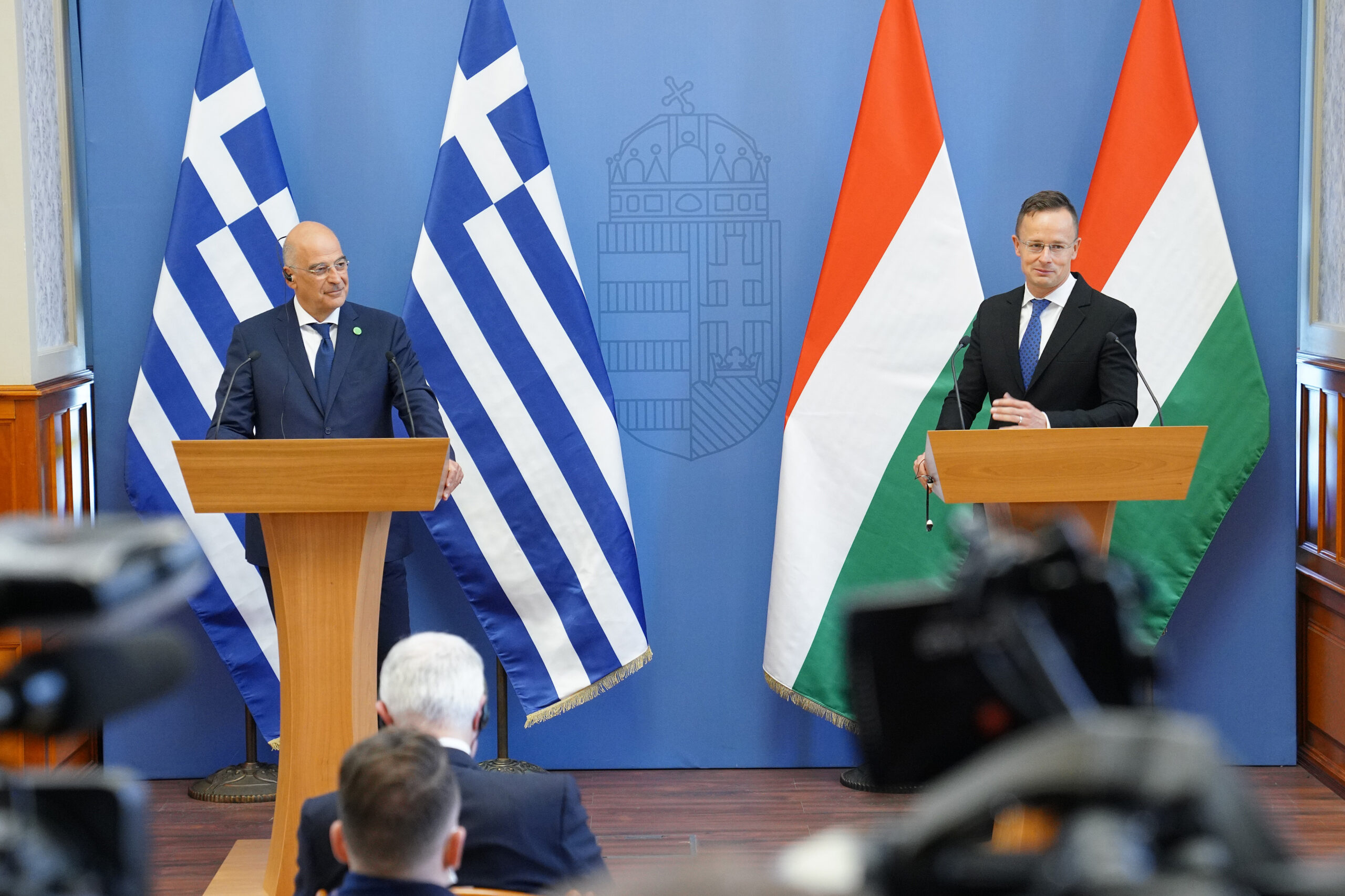 Επίσκεψη Υπουργού Εξωτερικών, κ. Νίκου Δένδια, στην Ουγγαρία και συνάντηση με τον Υπουργό Εξωτερικών, κ. Peter Szijjarto,  (Βουδαπέστη, 02.10.2020)