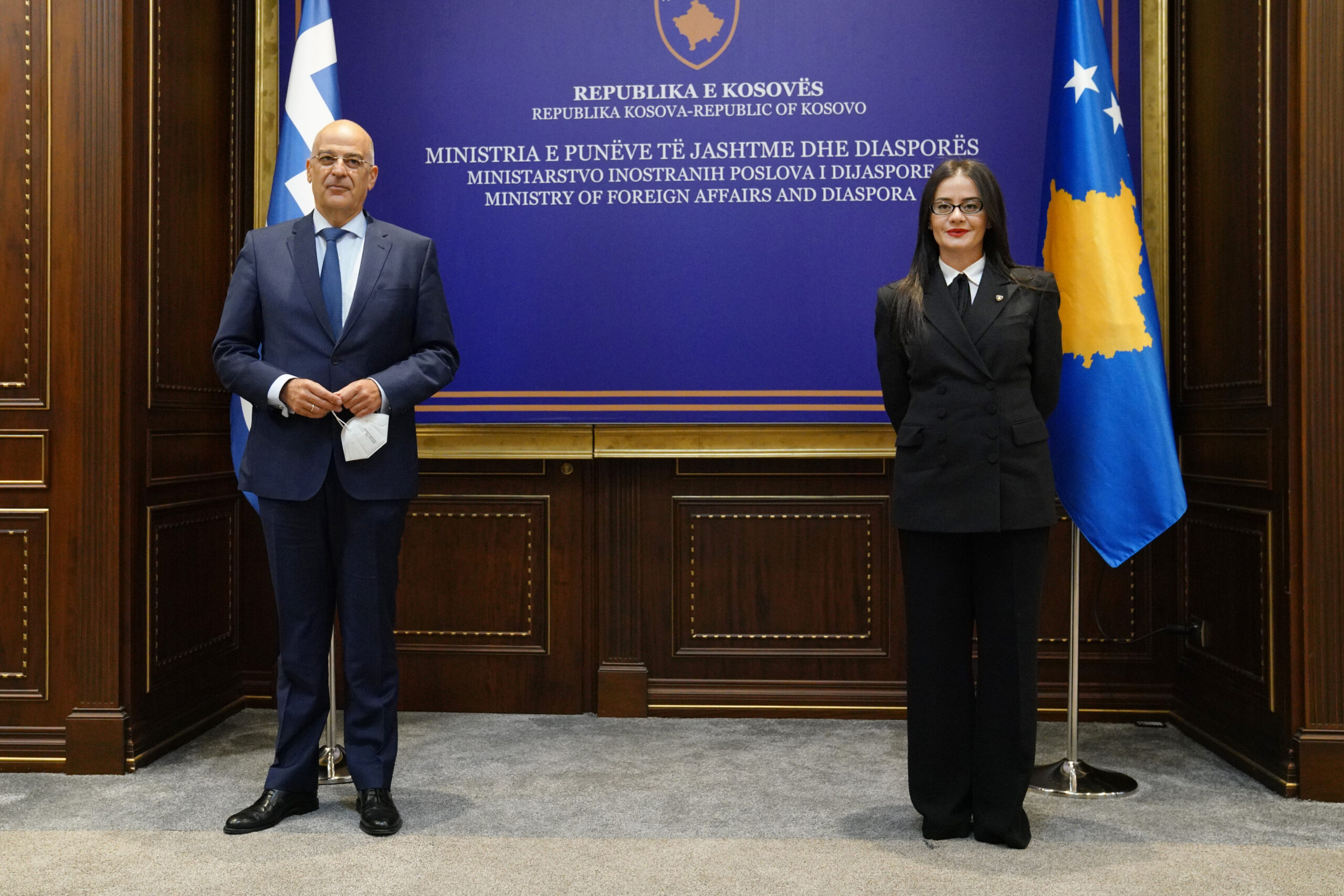 Επίσκεψη Υπουργού Εξωτερικών, Νίκου Δένδια, στην Πρίστινα,   (9.10.2020)