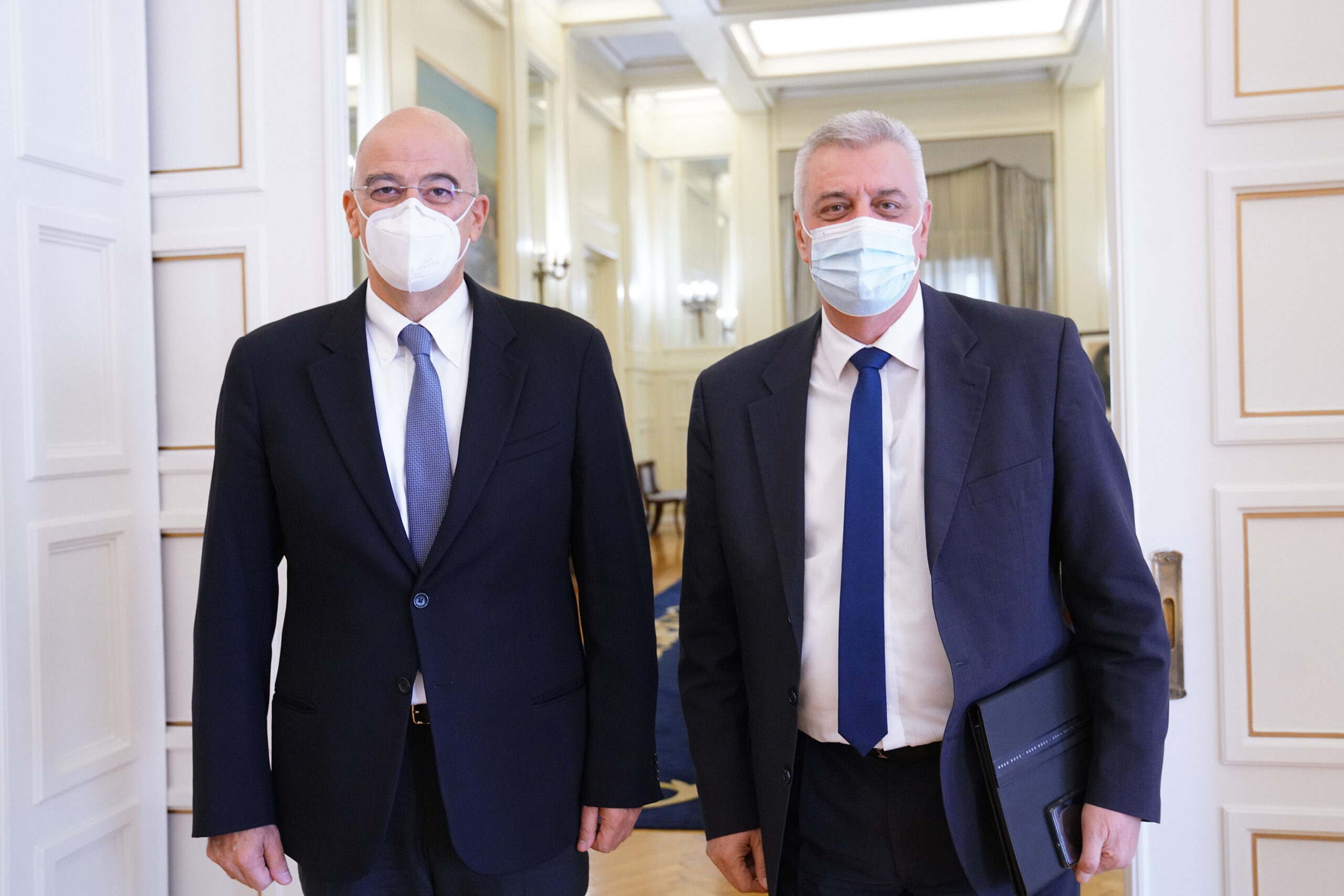 Ενημέρωση των εκπροσώπων των κοινοβουλευτικών κομμάτων από τον Υπουργό Εξωτερικών Ν. Δένδια (29.10.2020)