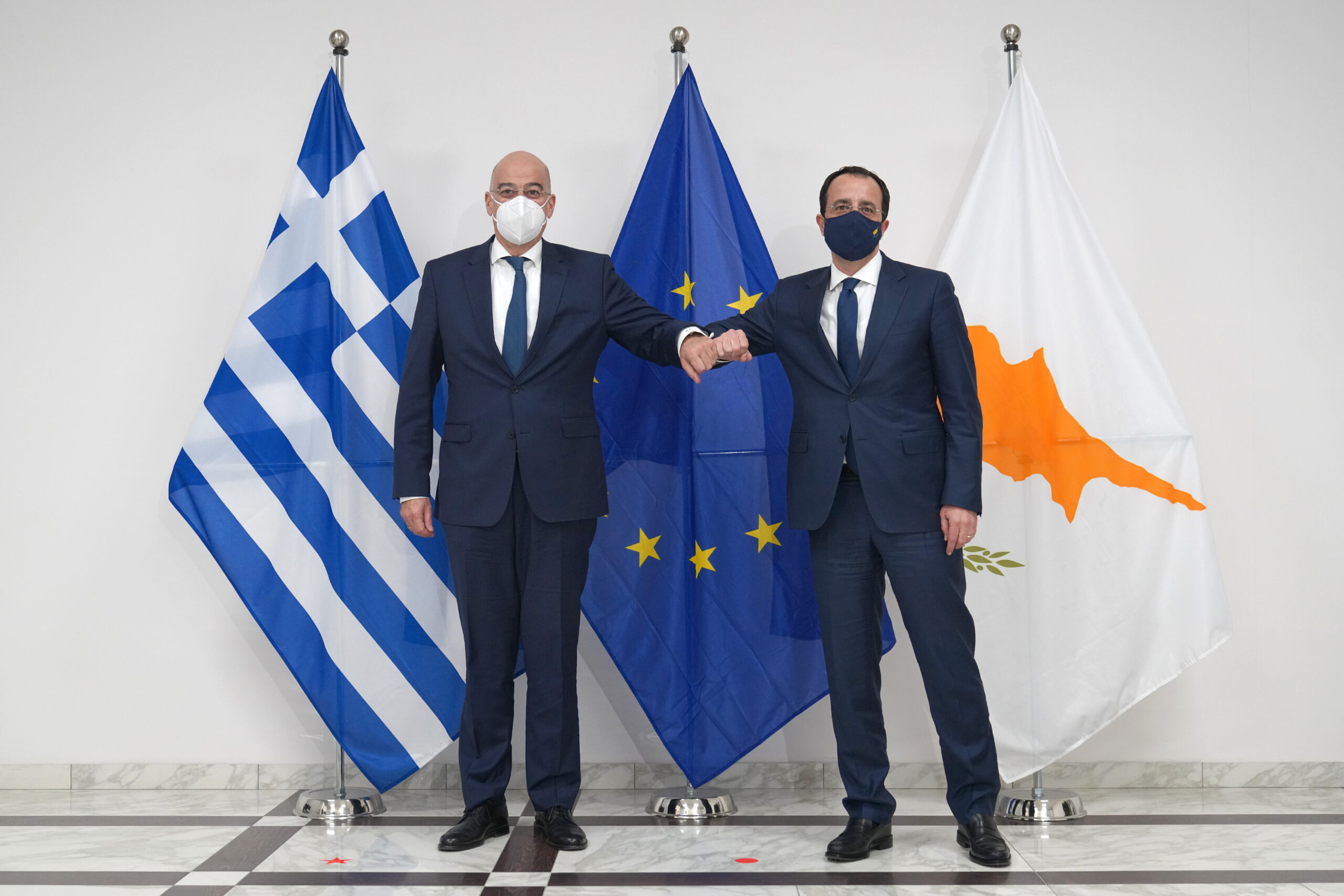 Συνάντηση του Υπουργού Εξωτερικών, κ. Νίκου Δένδια, με τον Υπουργό Εξωτερικών της Κύπρου, κ. Νίκο Χριστοδουλίδη, (Λευκωσία, 08.03.2021)