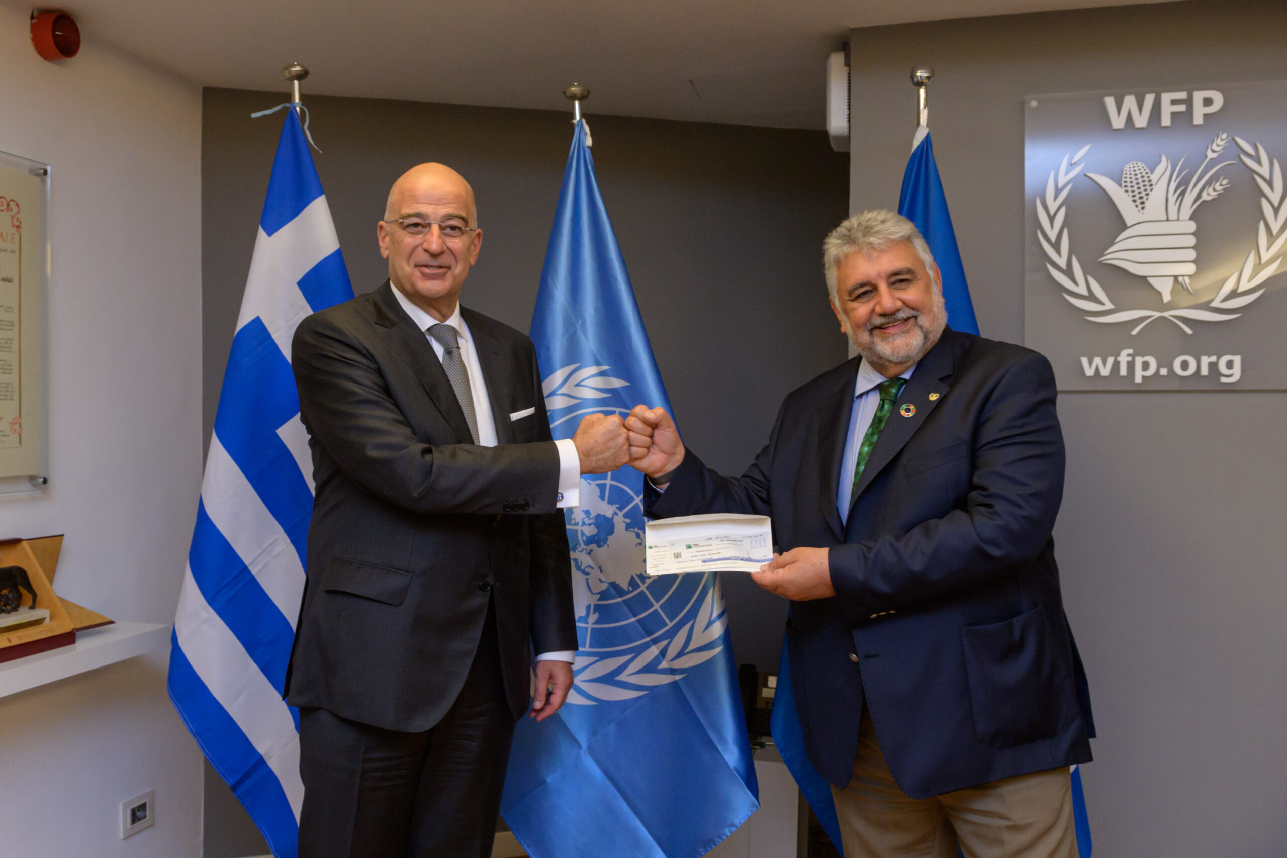 09112021 - Αναπληρωτή Εκτελεστικό Διευθυντή του World Food Programme Amir Mahmoud Abdulla & δωρεά σε Αϊτή - Ρώμη 2